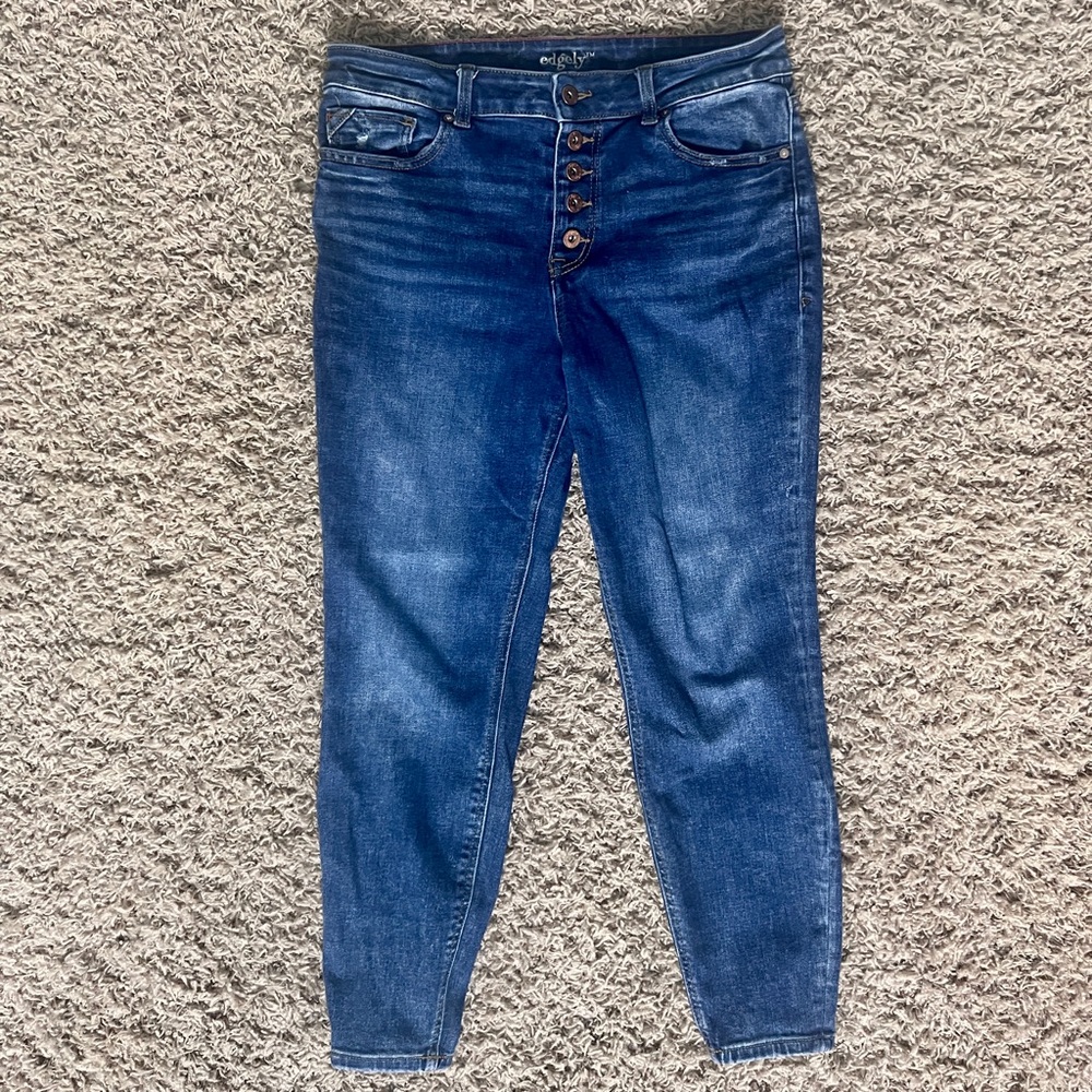 Edgely High Rise Super Skinny Jeans | Size 14 Short | Stretch Fit
